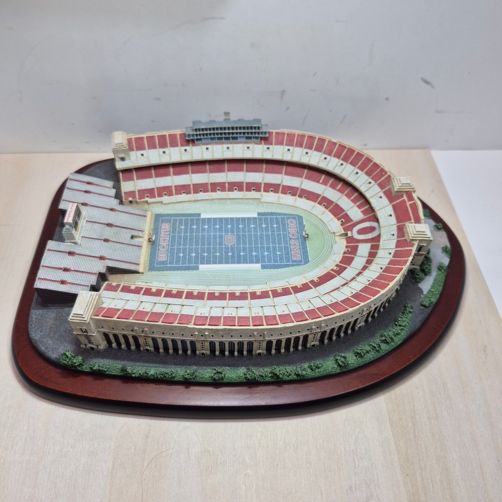 Ohio State Buckeyes Ohio Stadium Danbury Mint Replica Model Horseshoe Wood Base